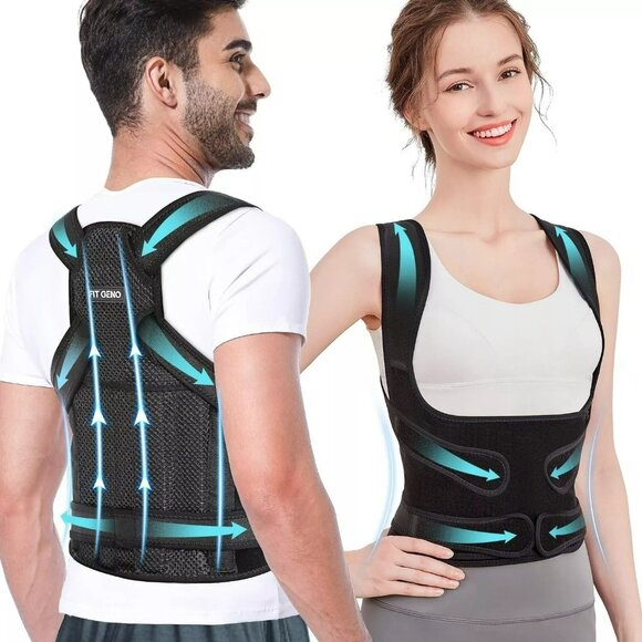 Fit Geno Back Brace and Posture Corrector Unisex size medium - Picture 3 of 3